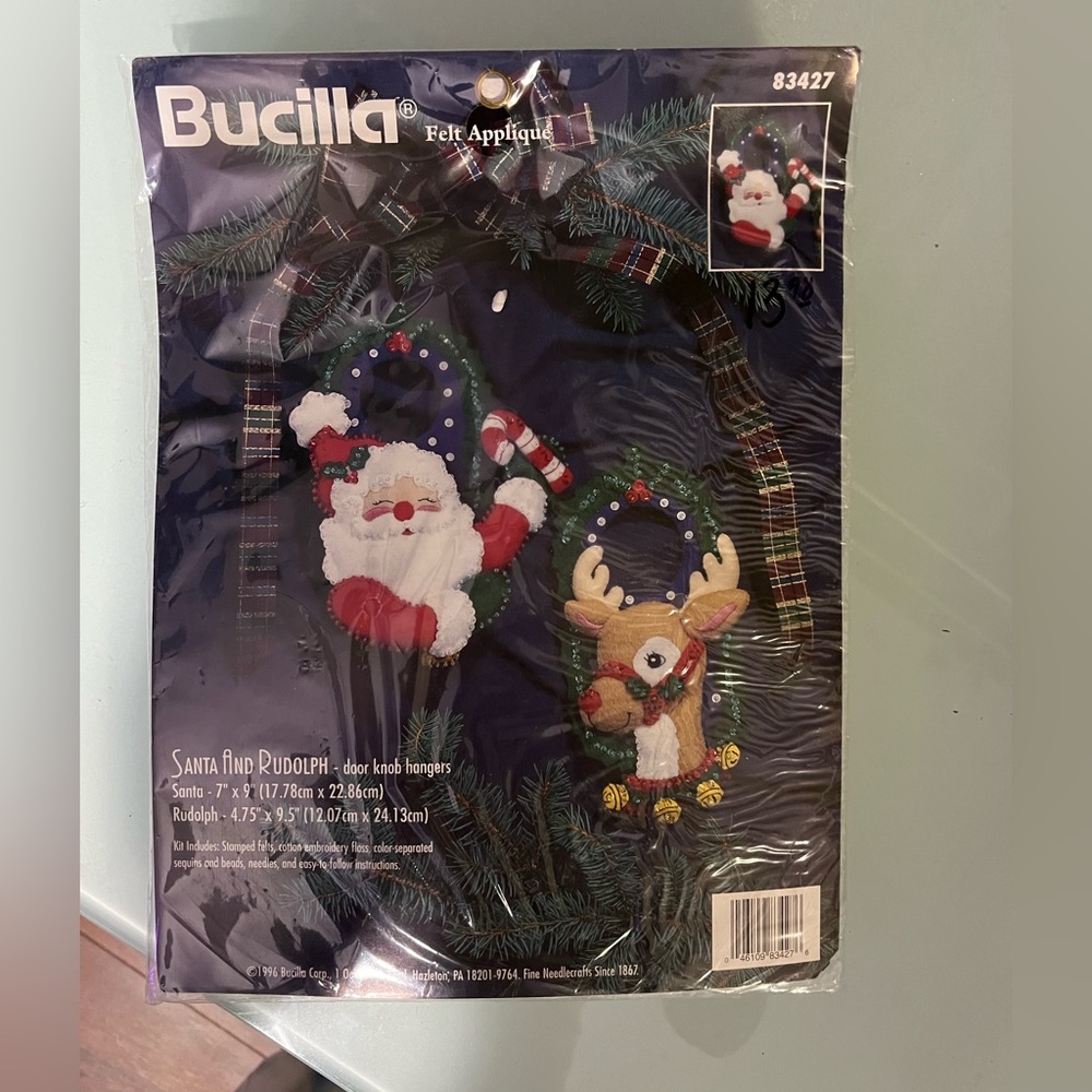 90s Vintage Bucilla Christmas craft kit Never Opened